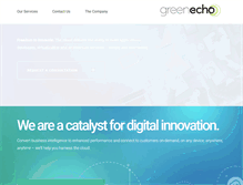 Tablet Screenshot of greenecho.com